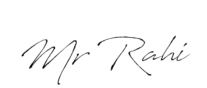 Design your own signature with our free online signature maker. With this signature software, you can create a handwritten (Antro_Vectra) signature for name Mr Rahi. Mr Rahi signature style 6 images and pictures png