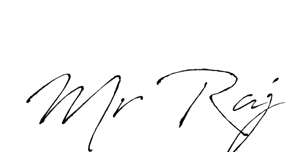 Use a signature maker to create a handwritten signature online. With this signature software, you can design (Antro_Vectra) your own signature for name Mr Raj. Mr Raj signature style 6 images and pictures png