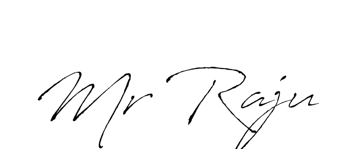 Design your own signature with our free online signature maker. With this signature software, you can create a handwritten (Antro_Vectra) signature for name Mr Raju. Mr Raju signature style 6 images and pictures png