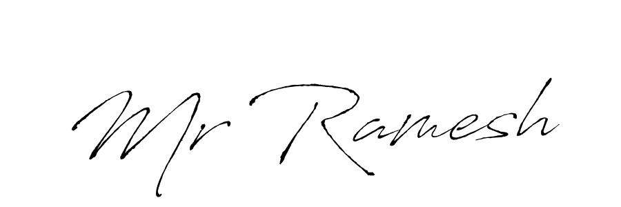 Similarly Antro_Vectra is the best handwritten signature design. Signature creator online .You can use it as an online autograph creator for name Mr Ramesh. Mr Ramesh signature style 6 images and pictures png