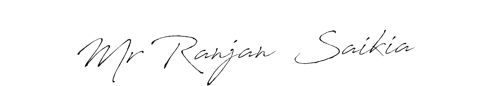 Antro_Vectra is a professional signature style that is perfect for those who want to add a touch of class to their signature. It is also a great choice for those who want to make their signature more unique. Get Mr Ranjan  Saikia name to fancy signature for free. Mr Ranjan  Saikia signature style 6 images and pictures png