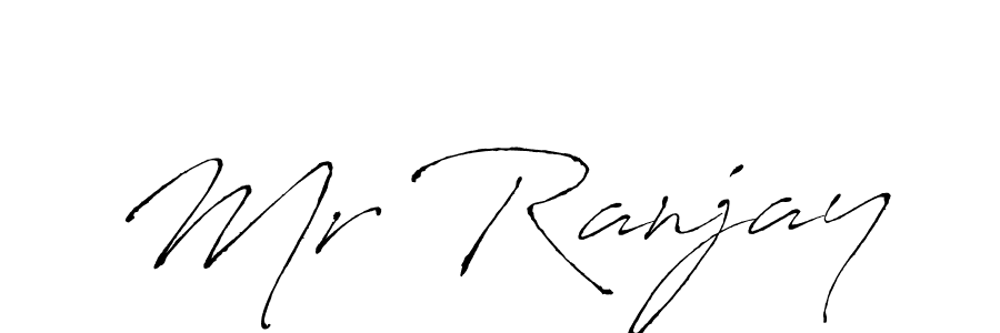 Use a signature maker to create a handwritten signature online. With this signature software, you can design (Antro_Vectra) your own signature for name Mr Ranjay. Mr Ranjay signature style 6 images and pictures png