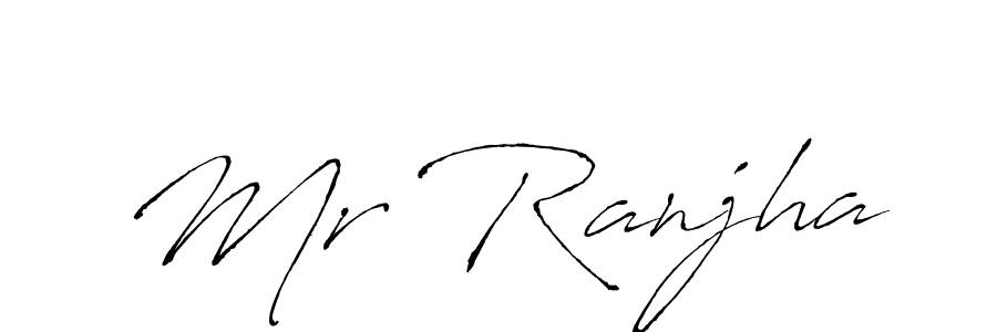 You should practise on your own different ways (Antro_Vectra) to write your name (Mr Ranjha) in signature. don't let someone else do it for you. Mr Ranjha signature style 6 images and pictures png