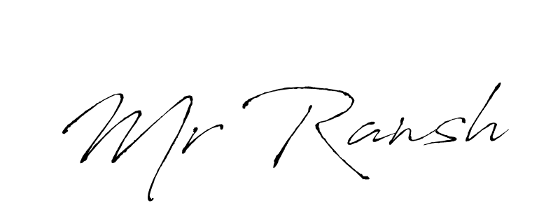 Create a beautiful signature design for name Mr Ransh. With this signature (Antro_Vectra) fonts, you can make a handwritten signature for free. Mr Ransh signature style 6 images and pictures png