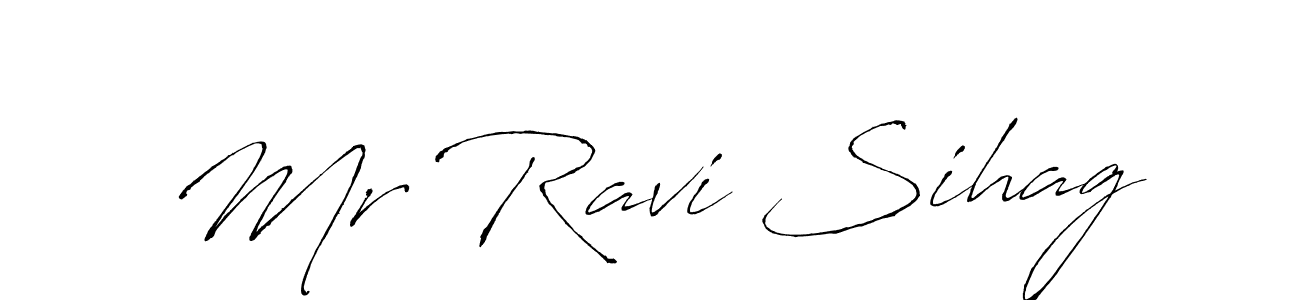 You should practise on your own different ways (Antro_Vectra) to write your name (Mr Ravi Sihag) in signature. don't let someone else do it for you. Mr Ravi Sihag signature style 6 images and pictures png