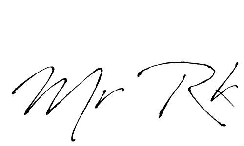 How to make Mr Rk name signature. Use Antro_Vectra style for creating short signs online. This is the latest handwritten sign. Mr Rk signature style 6 images and pictures png