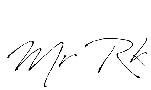 How to make Mr Rk signature? Antro_Vectra is a professional autograph style. Create handwritten signature for Mr Rk name. Mr Rk signature style 6 images and pictures png