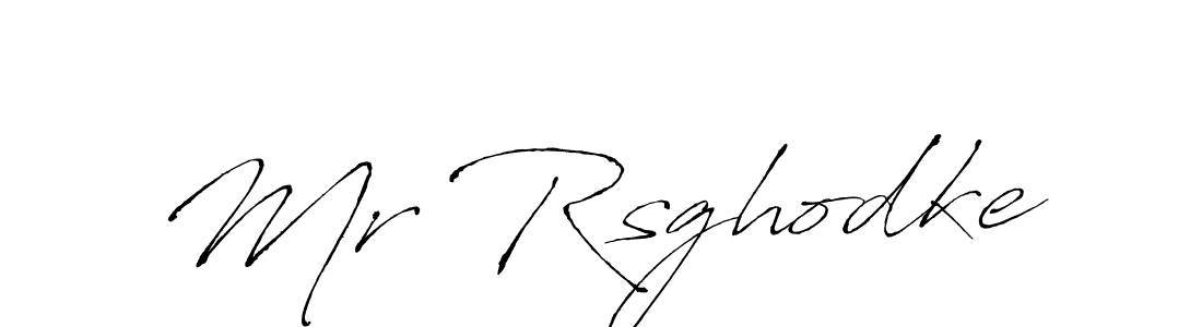 Design your own signature with our free online signature maker. With this signature software, you can create a handwritten (Antro_Vectra) signature for name Mr Rsghodke. Mr Rsghodke signature style 6 images and pictures png