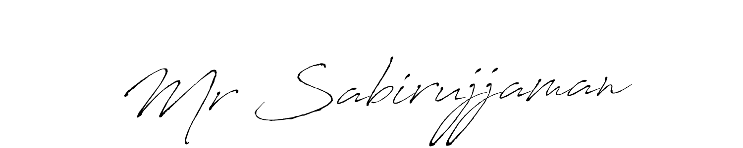 if you are searching for the best signature style for your name Mr Sabirujjaman. so please give up your signature search. here we have designed multiple signature styles  using Antro_Vectra. Mr Sabirujjaman signature style 6 images and pictures png