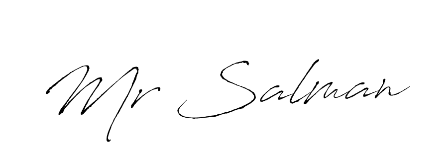 How to make Mr Salman signature? Antro_Vectra is a professional autograph style. Create handwritten signature for Mr Salman name. Mr Salman signature style 6 images and pictures png