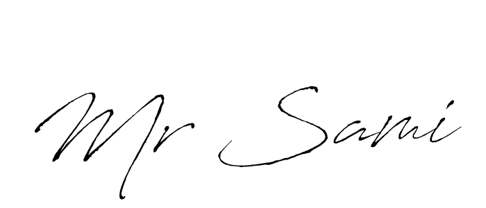 Similarly Antro_Vectra is the best handwritten signature design. Signature creator online .You can use it as an online autograph creator for name Mr Sami. Mr Sami signature style 6 images and pictures png