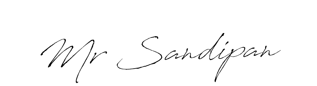 Create a beautiful signature design for name Mr Sandipan. With this signature (Antro_Vectra) fonts, you can make a handwritten signature for free. Mr Sandipan signature style 6 images and pictures png