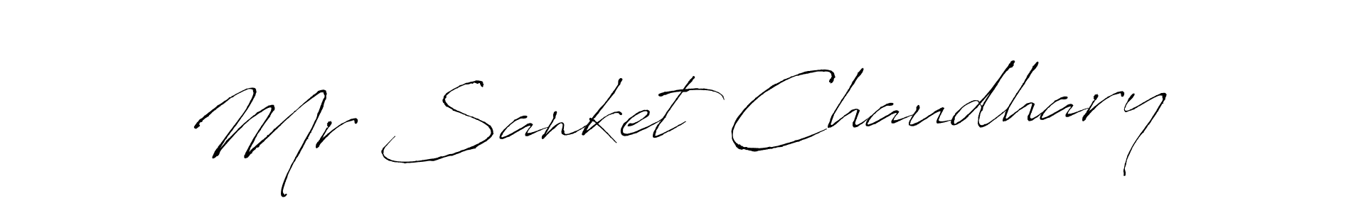 The best way (Antro_Vectra) to make a short signature is to pick only two or three words in your name. The name Mr Sanket Chaudhary include a total of six letters. For converting this name. Mr Sanket Chaudhary signature style 6 images and pictures png