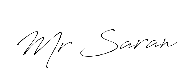 You can use this online signature creator to create a handwritten signature for the name Mr Saran. This is the best online autograph maker. Mr Saran signature style 6 images and pictures png