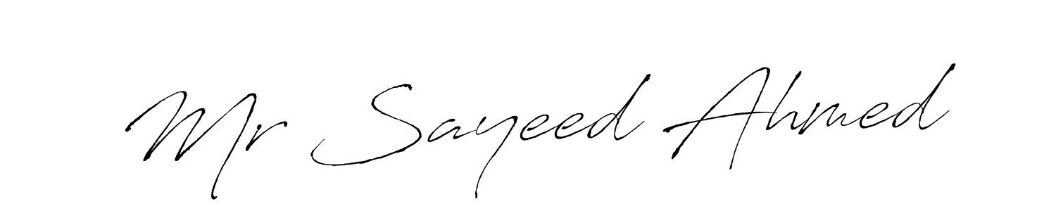 Here are the top 10 professional signature styles for the name Mr Sayeed Ahmed. These are the best autograph styles you can use for your name. Mr Sayeed Ahmed signature style 6 images and pictures png