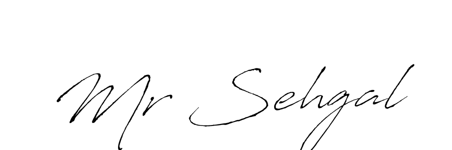 Create a beautiful signature design for name Mr Sehgal. With this signature (Antro_Vectra) fonts, you can make a handwritten signature for free. Mr Sehgal signature style 6 images and pictures png
