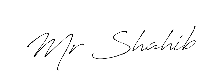 How to make Mr Shahib name signature. Use Antro_Vectra style for creating short signs online. This is the latest handwritten sign. Mr Shahib signature style 6 images and pictures png