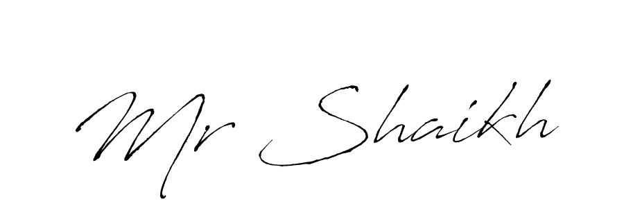 Antro_Vectra is a professional signature style that is perfect for those who want to add a touch of class to their signature. It is also a great choice for those who want to make their signature more unique. Get Mr Shaikh name to fancy signature for free. Mr Shaikh signature style 6 images and pictures png