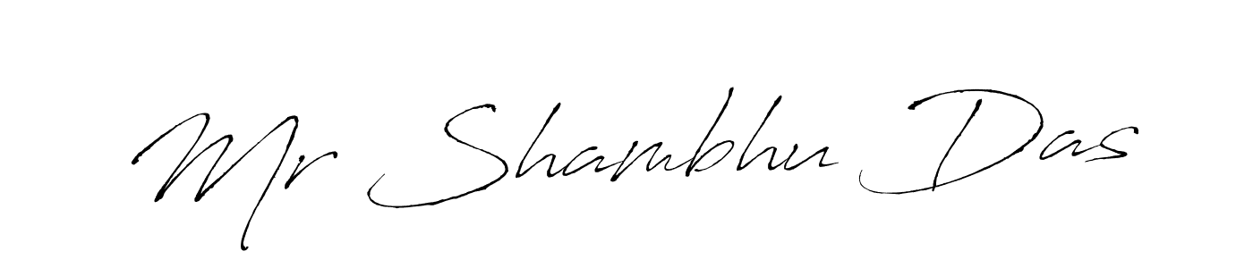 Make a beautiful signature design for name Mr Shambhu Das. With this signature (Antro_Vectra) style, you can create a handwritten signature for free. Mr Shambhu Das signature style 6 images and pictures png