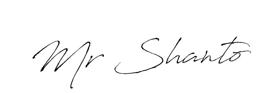 if you are searching for the best signature style for your name Mr Shanto. so please give up your signature search. here we have designed multiple signature styles  using Antro_Vectra. Mr Shanto signature style 6 images and pictures png