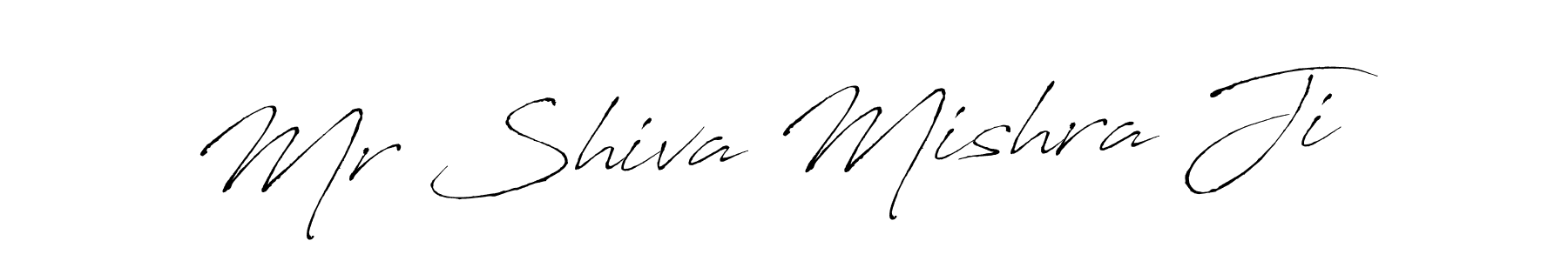 The best way (Antro_Vectra) to make a short signature is to pick only two or three words in your name. The name Mr Shiva Mishra Ji include a total of six letters. For converting this name. Mr Shiva Mishra Ji signature style 6 images and pictures png