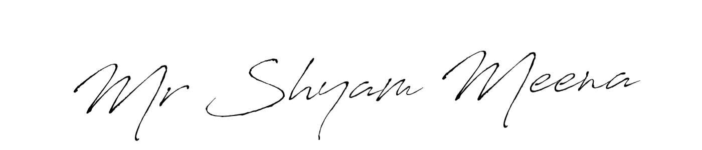 Use a signature maker to create a handwritten signature online. With this signature software, you can design (Antro_Vectra) your own signature for name Mr Shyam Meena. Mr Shyam Meena signature style 6 images and pictures png