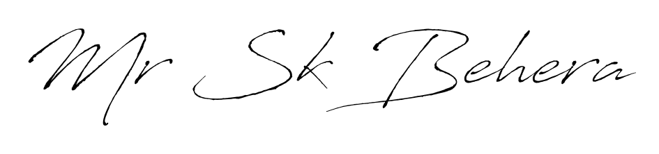 Get inspired by this graceful Antro_Vectra signature style for name Mr Sk Behera. Smooth loops and balanced proportions for everyday use. Mr Sk Behera signature style 6 images and pictures png