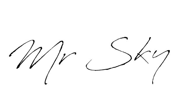 It looks lik you need a new signature style for name Mr Sky. Design unique handwritten (Antro_Vectra) signature with our free signature maker in just a few clicks. Mr Sky signature style 6 images and pictures png