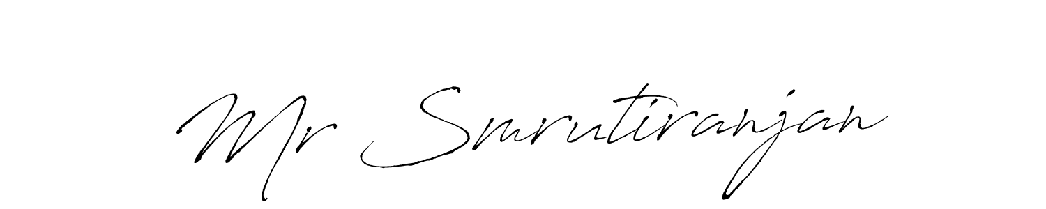 Design your own signature with our free online signature maker. With this signature software, you can create a handwritten (Antro_Vectra) signature for name Mr Smrutiranjan. Mr Smrutiranjan signature style 6 images and pictures png