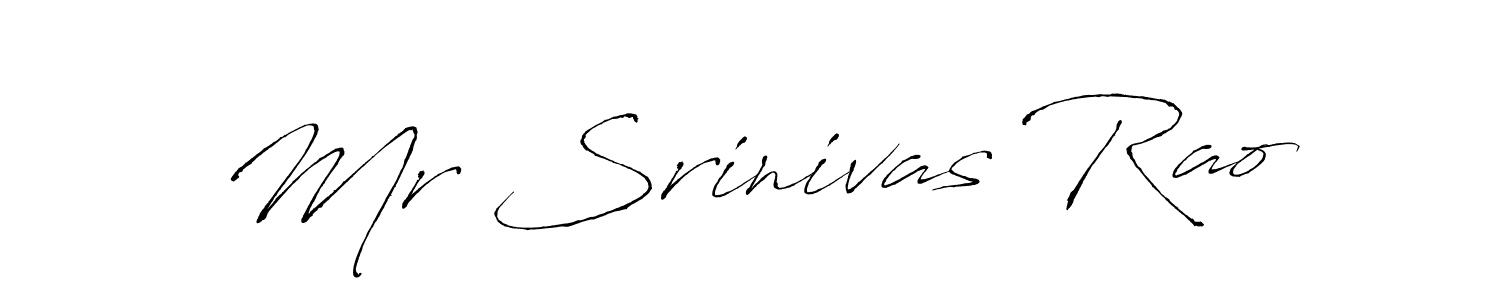 You should practise on your own different ways (Antro_Vectra) to write your name (Mr Srinivas Rao) in signature. don't let someone else do it for you. Mr Srinivas Rao signature style 6 images and pictures png