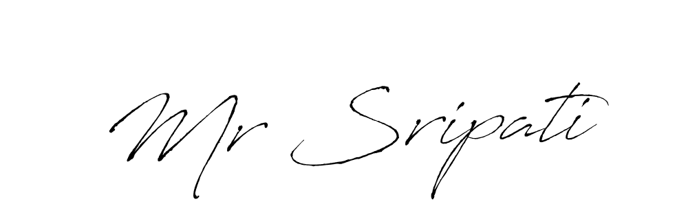 Design your own signature with our free online signature maker. With this signature software, you can create a handwritten (Antro_Vectra) signature for name Mr Sripati. Mr Sripati signature style 6 images and pictures png
