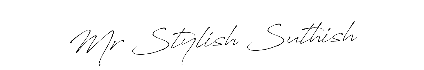 Make a beautiful signature design for name Mr Stylish Suthish. With this signature (Antro_Vectra) style, you can create a handwritten signature for free. Mr Stylish Suthish signature style 6 images and pictures png