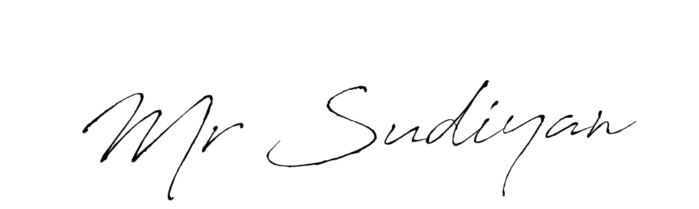 Also we have Mr Sudiyan name is the best signature style. Create professional handwritten signature collection using Antro_Vectra autograph style. Mr Sudiyan signature style 6 images and pictures png