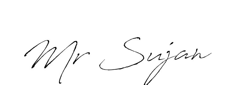 Use a signature maker to create a handwritten signature online. With this signature software, you can design (Antro_Vectra) your own signature for name Mr Sujan. Mr Sujan signature style 6 images and pictures png