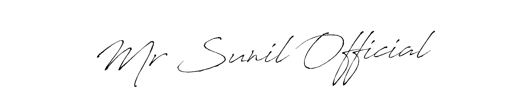 Also we have Mr Sunil Official name is the best signature style. Create professional handwritten signature collection using Antro_Vectra autograph style. Mr Sunil Official signature style 6 images and pictures png