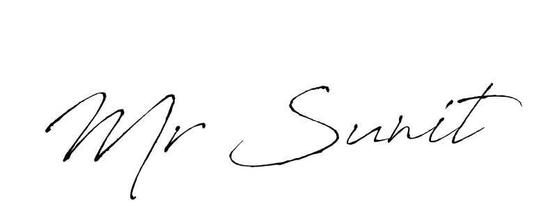 Mr Sunit stylish signature style. Best Handwritten Sign (Antro_Vectra) for my name. Handwritten Signature Collection Ideas for my name Mr Sunit. Mr Sunit signature style 6 images and pictures png