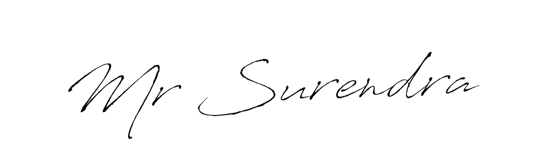 Antro_Vectra is a professional signature style that is perfect for those who want to add a touch of class to their signature. It is also a great choice for those who want to make their signature more unique. Get Mr Surendra name to fancy signature for free. Mr Surendra signature style 6 images and pictures png