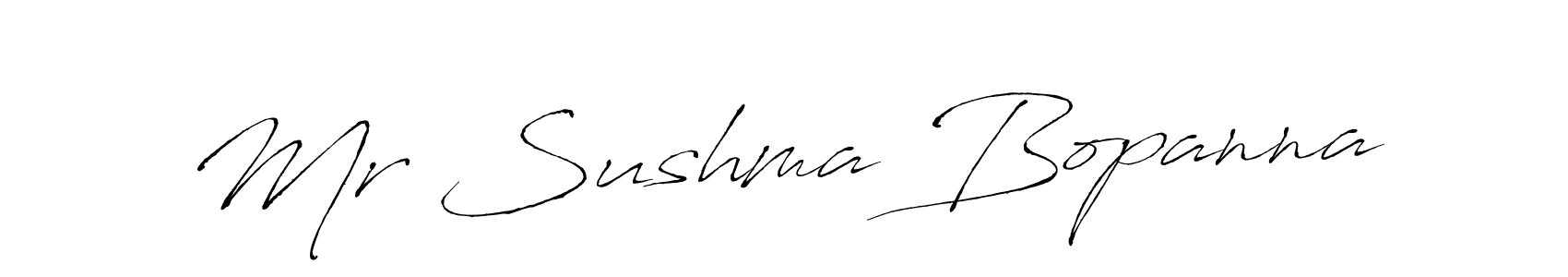 if you are searching for the best signature style for your name Mr Sushma Bopanna. so please give up your signature search. here we have designed multiple signature styles  using Antro_Vectra. Mr Sushma Bopanna signature style 6 images and pictures png