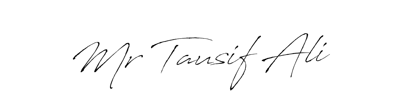 Similarly Antro_Vectra is the best handwritten signature design. Signature creator online .You can use it as an online autograph creator for name Mr Tausif Ali. Mr Tausif Ali signature style 6 images and pictures png