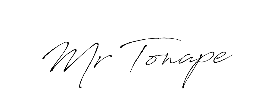 Create a beautiful signature design for name Mr Tonape. With this signature (Antro_Vectra) fonts, you can make a handwritten signature for free. Mr Tonape signature style 6 images and pictures png