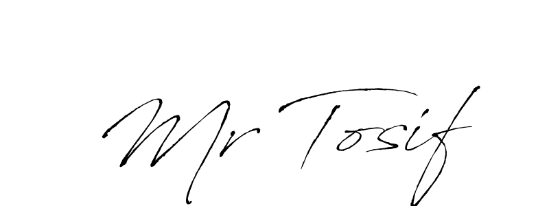 How to make Mr Tosif name signature. Use Antro_Vectra style for creating short signs online. This is the latest handwritten sign. Mr Tosif signature style 6 images and pictures png