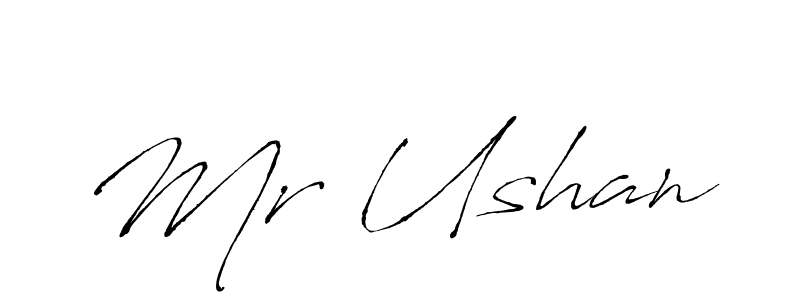 Also we have Mr Ushan name is the best signature style. Create professional handwritten signature collection using Antro_Vectra autograph style. Mr Ushan signature style 6 images and pictures png