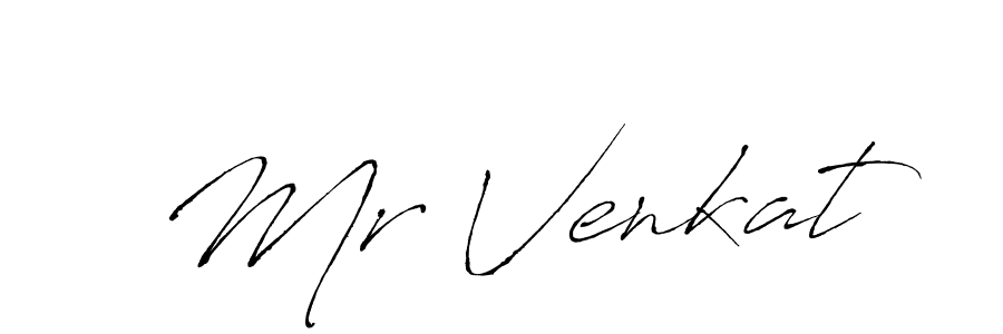 Make a beautiful signature design for name Mr Venkat. With this signature (Antro_Vectra) style, you can create a handwritten signature for free. Mr Venkat signature style 6 images and pictures png