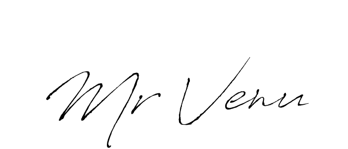 Make a beautiful signature design for name Mr Venu. With this signature (Antro_Vectra) style, you can create a handwritten signature for free. Mr Venu signature style 6 images and pictures png