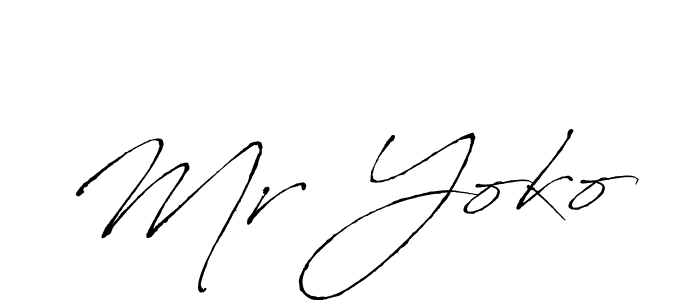 How to make Mr Yoko signature? Antro_Vectra is a professional autograph style. Create handwritten signature for Mr Yoko name. Mr Yoko signature style 6 images and pictures png