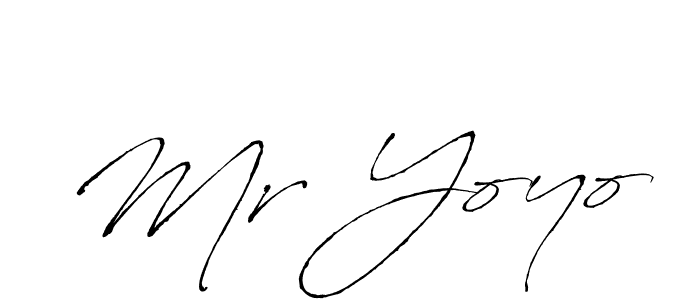 Create a beautiful signature design for name Mr Yoyo. With this signature (Antro_Vectra) fonts, you can make a handwritten signature for free. Mr Yoyo signature style 6 images and pictures png