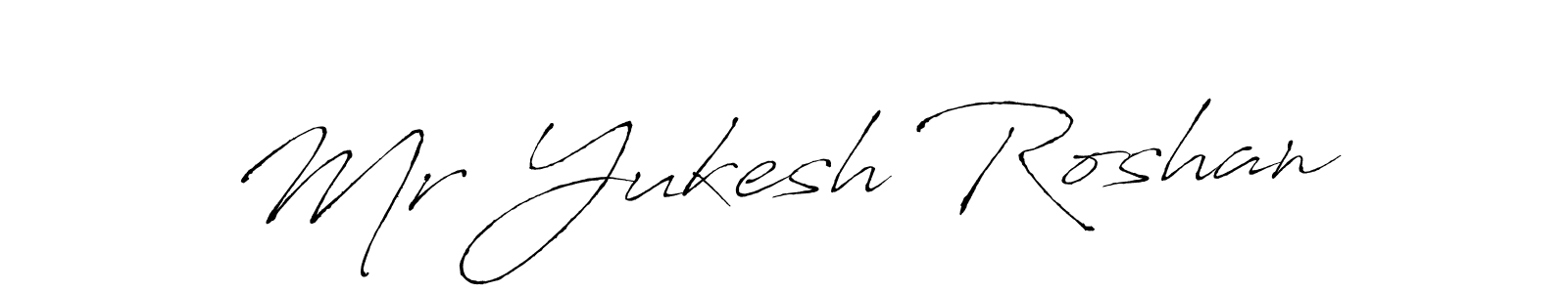 You can use this online signature creator to create a handwritten signature for the name Mr Yukesh Roshan. This is the best online autograph maker. Mr Yukesh Roshan signature style 6 images and pictures png