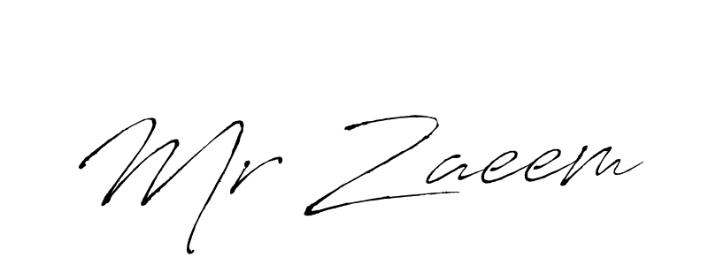 Design your own signature with our free online signature maker. With this signature software, you can create a handwritten (Antro_Vectra) signature for name Mr Zaeem. Mr Zaeem signature style 6 images and pictures png