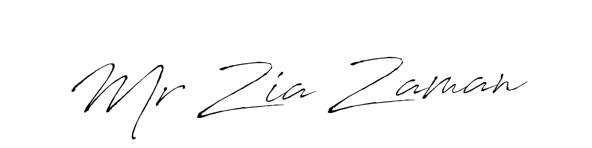 How to make Mr Zia Zaman name signature. Use Antro_Vectra style for creating short signs online. This is the latest handwritten sign. Mr Zia Zaman signature style 6 images and pictures png