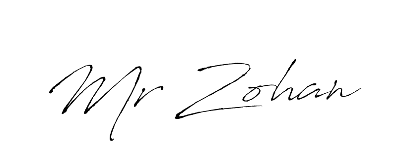Also we have Mr Zohan name is the best signature style. Create professional handwritten signature collection using Antro_Vectra autograph style. Mr Zohan signature style 6 images and pictures png